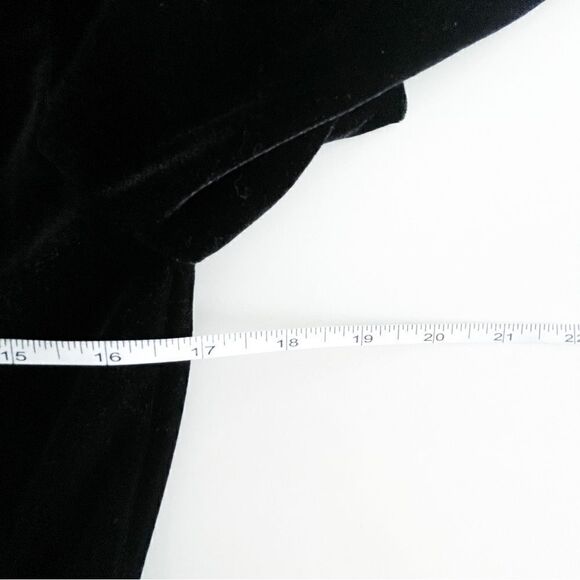 Melanie Lyne Stretch Velvet Blazer Zip Up Women's 10 Peplum - Picture 7 of 7